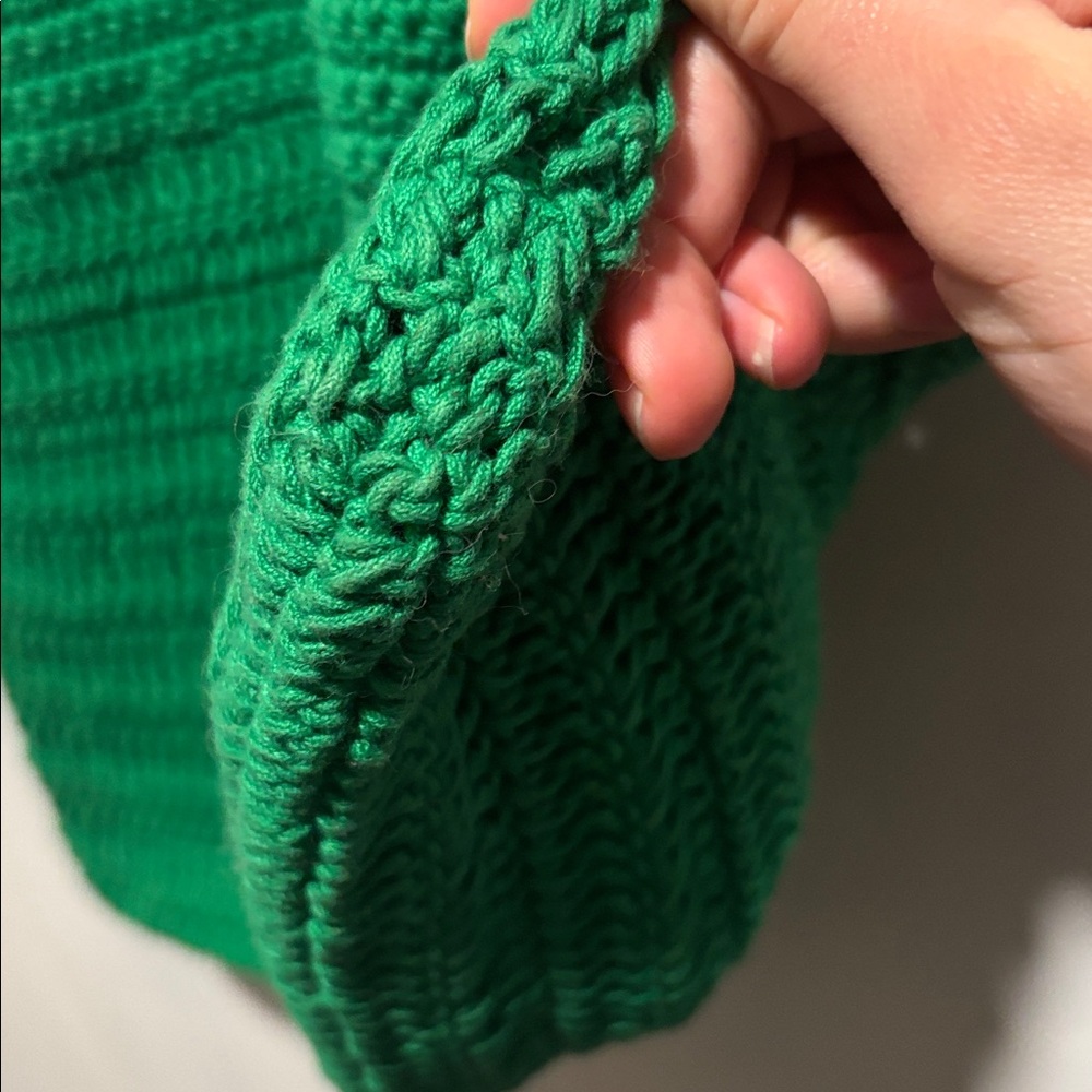 CLARE V Tomate green crochet tote bag - Picture 7 of 9